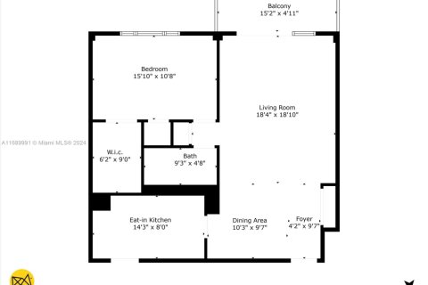 Condo in Surfside, Florida, 1 bedroom  № 1862225 - photo 2