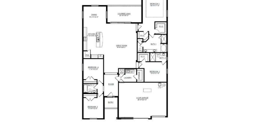 House in Bella Lago in Parrish, Florida 4 bedrooms, 236 sq.m. № 590506