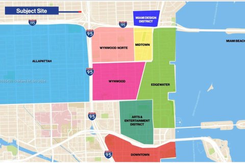 Oficina en alquiler en Miami, Florida № 1076870 - foto 1