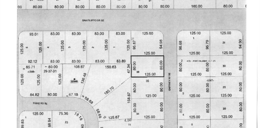 Land in Palm Bay, Florida № 888650