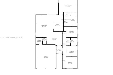 House in Homestead, Florida 4 bedrooms, 174.38 sq.m. № 2041788 - photo 17