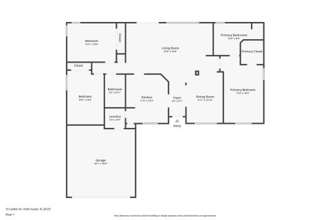Villa ou maison à vendre à Palm Coast, Floride: 3 chambres, 148.83 m2 № 1787454 - photo 3