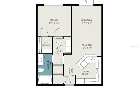 Condo in Tampa, Florida, 1 bedroom  № 1747428 - photo 19