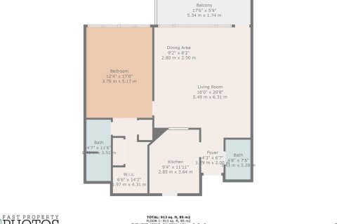 Condominio en venta en Boca Raton, Florida, 1 dormitorio, 84.54 m2 № 1079123 - foto 1