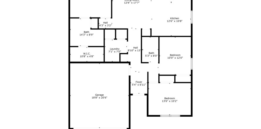 House in Palm Coast, Florida 3 bedrooms, 137.22 sq.m. № 1682015