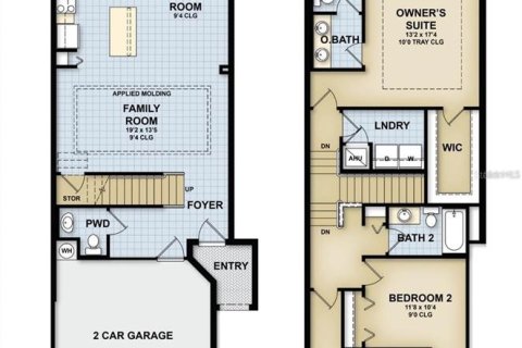 Townhouse in Wesley Chapel, Florida 3 bedrooms, 153.29 sq.m. № 2196395 - photo 6