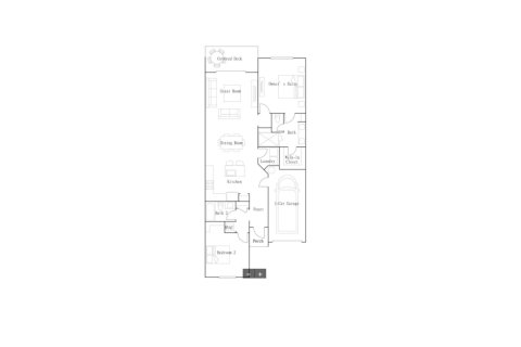 Townhouse floor plan «Townhouse», 3 bedrooms in Delray Trails - The Villas