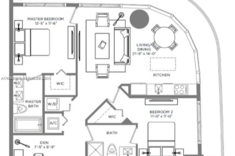 Снять в аренду кондоминиум в Майами, Флорида 2 спальни, 86.03м2, № 2050891 - фото 17