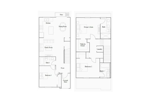 Townhouse floor plan «123SQM», 3 bedrooms in PINE VISTA
