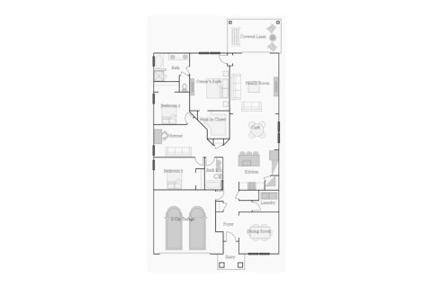 House floor plan «197SQM», 3 bedrooms in FREEDOM CROSSINGS PRESERVE