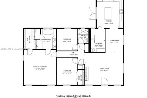 Купить виллу или дом в Майами, Флорида 3 спальни, 171.31м2, № 2039789 - фото 12