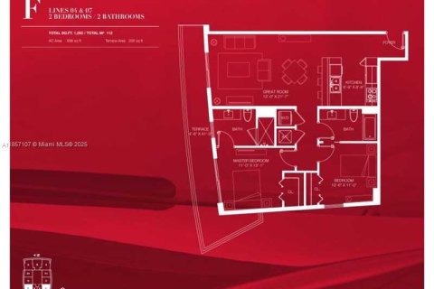 Copropriété à louer à Miami, Floride: 2 chambres, 111.67 m2 № 1883795 - photo 14