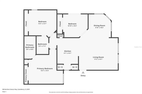 Condominio en venta en Casselberry, Florida, 3 dormitorios, 106.93 m2 № 1780800 - foto 18