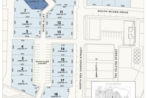 Terreno en venta en Inlet Beach, Florida № 590234 - foto 1