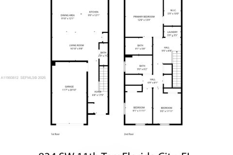 Townhouse in Florida City, Florida 3 bedrooms, 128.3 sq.m. № 2055637 - photo 18