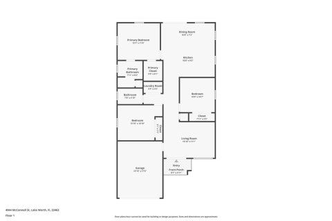 House in Lake Worth, Florida 3 bedrooms, 125.88 sq.m. № 2392008 - photo 9
