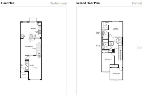 Снять в аренду таунхаус в Дэвенпорт, Флорида 3 спальни, 134.34м2, № 1759384 - фото 22