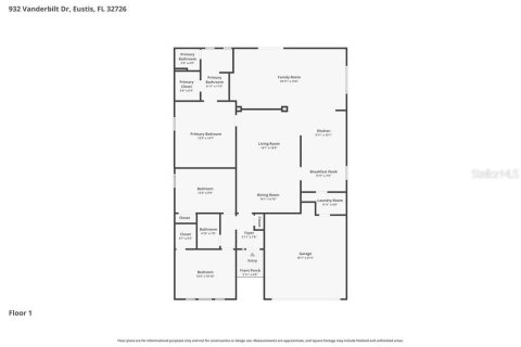 Villa ou maison à louer à Eustis, Floride: 3 chambres, 172.33 m2 № 2100055 - photo 2