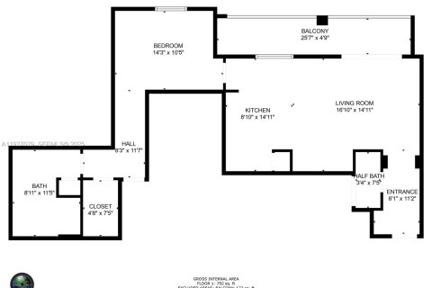 Снять в аренду кондоминиум в Майами, Флорида 1 спальня, 85.47м2, № 1988103 - фото 29