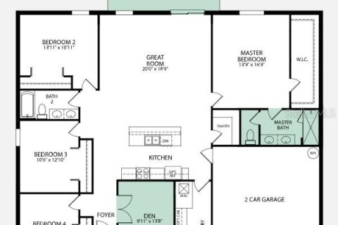 House in Indian lake estates, Florida 4 bedrooms, 190.64 sq.m. № 1296889 - photo 2