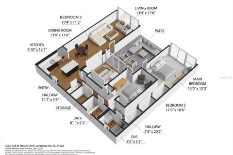 Condominio en venta en Longboat Key, Florida, 3 dormitorios, 137.87 m2 № 1610022 - foto 19