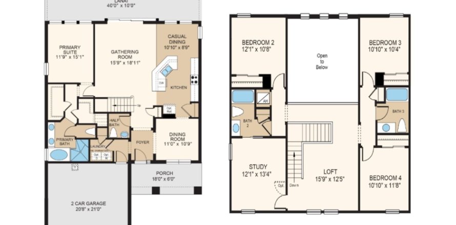 Планировка объекта «House» 4 спальни в ЖК Echo Park