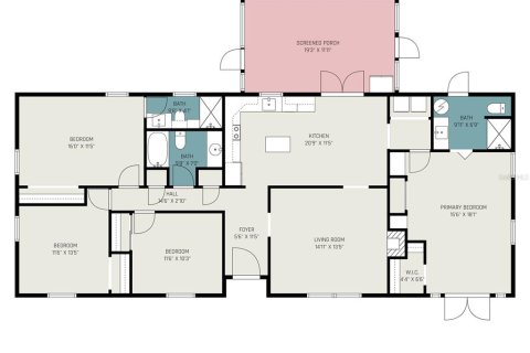 House in Orange City, Florida 4 bedrooms, 159.61 sq.m. № 1828535 - photo 17