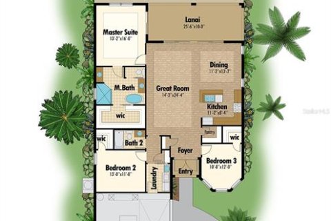 Villa ou maison à vendre à North Port, Floride: 3 chambres, 156.08 m2 № 218768 - photo 2
