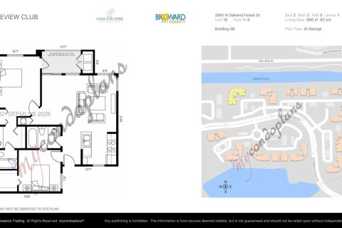 Condominio en alquiler en Oakland Park, Florida, 2 dormitorios, 92.16 m2 № 2056607 - foto 24