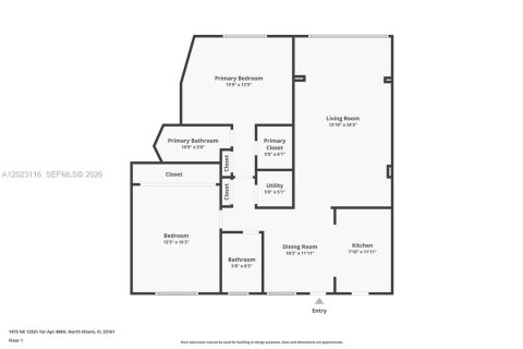 Condo in North Miami, Florida, 2 bedrooms № 2185887 - photo 16