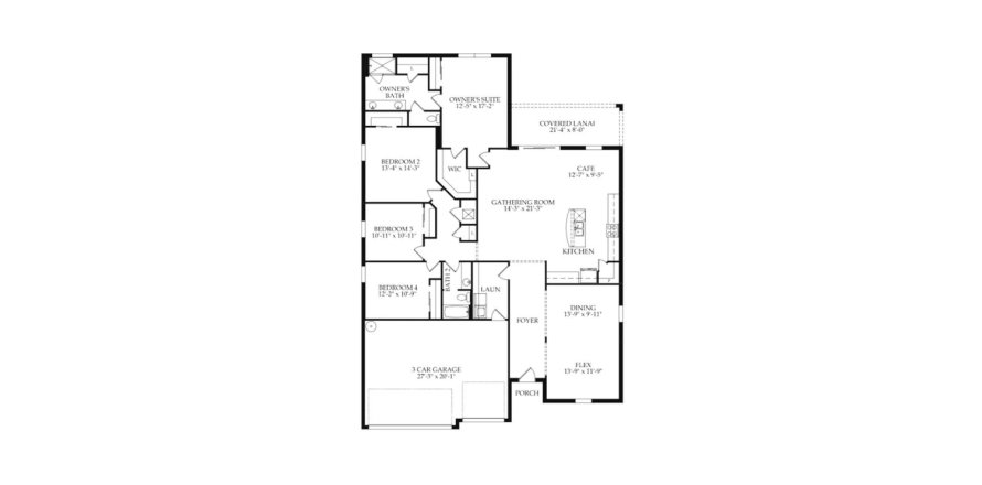 Планировка объекта «232SQM» 4 спальни в ЖК PARKSIDE AT BABCOCK RANCH