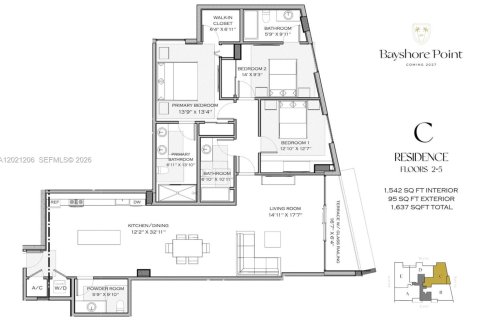 Condo in Miami, Florida, 3 bedrooms  № 2083987 - photo 9