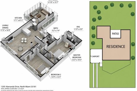House in North Miami, Florida 3 bedrooms, 136.57 sq.m. № 2248424 - photo 18