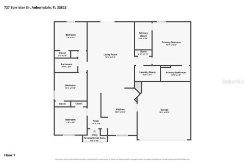House in Auburndale, Florida 3 bedrooms, 158.86 sq.m. № 2390999 - photo 3