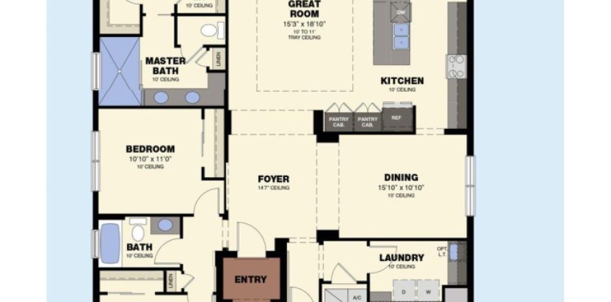 House in Westlake, Florida 3 bedrooms, 192.96 sq.m. № 1146962