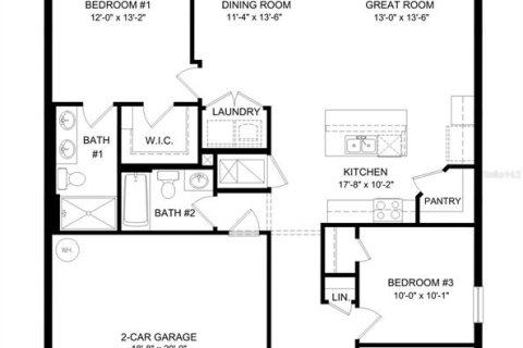 House in Plant City, Florida 3 bedrooms, 123.37 sq.m. № 2235630 - photo 14