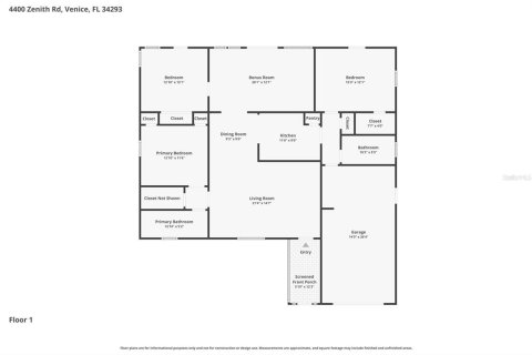 Villa ou maison à vendre à Venice, Floride: 3 chambres, 144.93 m2 № 2201430 - photo 17