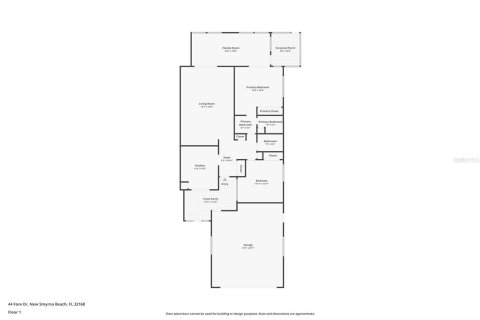 Duplex in New Smyrna Beach, Florida 2 bedrooms, 115.38 sq.m. № 2216318 - photo 2