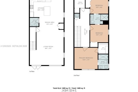 Townhouse in Miami, Florida 3 bedrooms, 149.02 sq.m. № 2378825 - photo 4