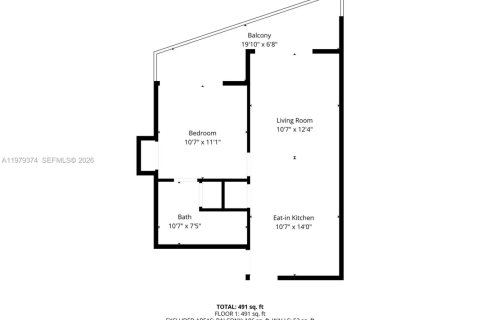 Condo in Miami, Florida, 1 bedroom  № 2046035 - photo 28