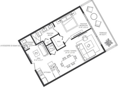 Condo in Miami, Florida, 1 bedroom  № 1938534 - photo 13