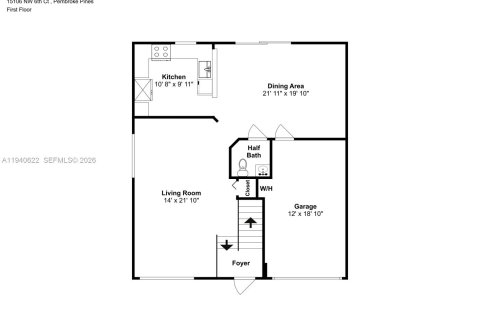 House in Pembroke Pines, Florida 3 bedrooms, 158.77 sq.m. № 1997742 - photo 2