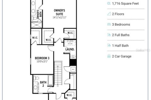 Touwnhouse à vendre à Kissimmee, Floride: 3 chambres, 158.31 m2 № 2414099 - photo 30