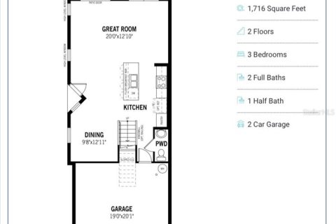 Touwnhouse à vendre à Kissimmee, Floride: 3 chambres, 158.31 m2 № 2414099 - photo 29