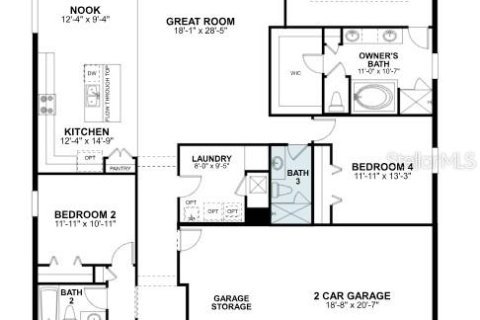 House in Apopka, Florida 4 bedrooms, 228.73 sq.m. № 1718004 - photo 16
