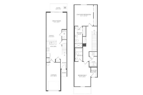 House floor plan «134SQM», 2 bedrooms in WESLEY RESERVE AT CHAPEL CROSSINGS