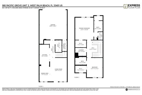Copropriété à vendre à West Palm Beach, Floride: 2 chambres, 132.39 m2 № 1016217 - photo 1