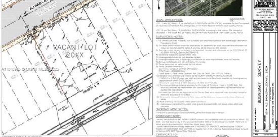 Terreno en Opa-locka, Florida № 2014702