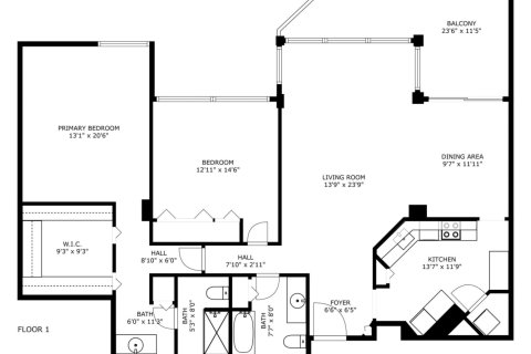 Condo in Boca Raton, Florida, 2 bedrooms  № 1208198 - photo 1