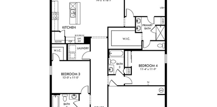 Villa ou maison à Haines City, Floride 4 chambres, 184.69 m2 № 1866638